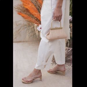 NWOB Cult Gaia Zena leather thong block heel sandals